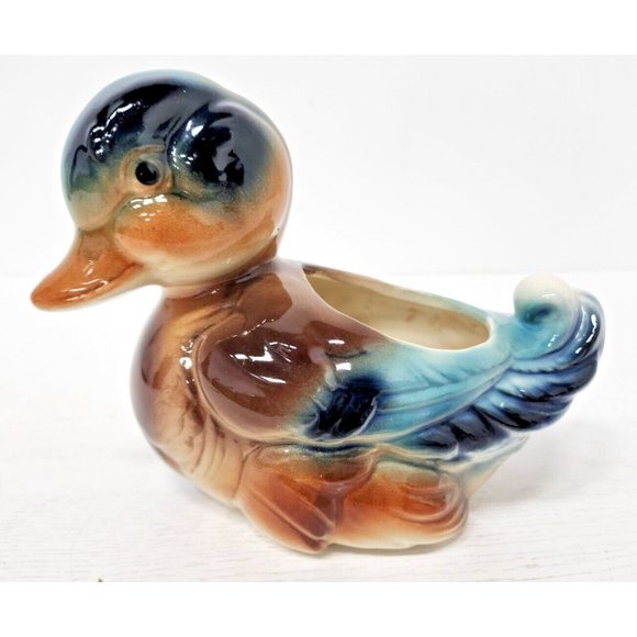 Royal Copley Other - VTG Royal Copley Baby Mallard Duck Planted Flower Pot Ceramic Farmhouse Country